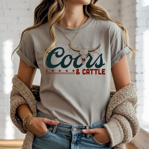 Coors and cattle - Short sleeved Tee