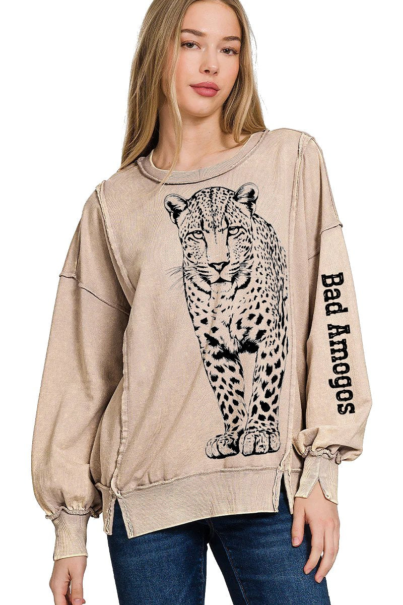The Leopard - Long Sleeved Sweatshirt